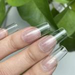 100pcs Transparent Nails and 2 pcs fake nails glue .
