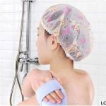 Waterproof Reusable Bathroom Shower Caps For Women For Homes ( Pack of 4).