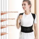 Posture Corrector for Men and Women, Back Brace (Pack of 1).Black