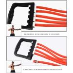 5 Tubes Chest Puller Toning Tube with D Handle for Exercise Workout(Multicolor) 1 Piece