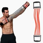 5 Tubes Chest Puller Toning Tube with D Handle for Exercise Workout(Multicolor) 1 Piece