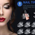 Clips for Poly gel, Nail Extension Gel Quick Building Nail Tips Clip (pack of 10).