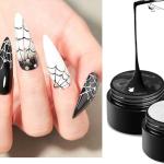 Gel for Nail Art Elastic Painted Nail Gel Polish for Pulling Drawing Line Nail Decoration Spider Nail Set (White)