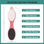 Foot File Callus Remover - 4 in 1 Feet Pedicure Tools(Pack of 1).Multicolor.