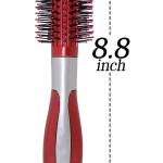 Hair Curling Roller Round Comb Brush paçk of 2