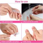 (3 Pcs) Set Nano Glass Nail Files - Professional Crystal Nail Buffer