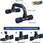 Push Up Bars Stand with Foam Grip Handle for Chest Press, Home Gym Fitness Exercise(Multicolor). 1 Pair.