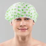 Elastic Shower Cap with Elastic Bands for Women (4 Piece Multicolor)
