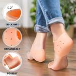 Silicone Half Heel Protector Socks Moisturizing Socks For Foot-Care, Heel.( 1 Pair).