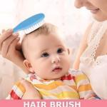 Baby Grooming Kit 6-in-1, Hair Brush, Comb, Nail Care Tools, BPA-Free, Blue (PINK)