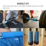 Dumbbell Grips, Non-Slip Comfort Grip (Blue) 1 Pair