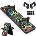 9 in 1 Body Building Push Up Board For Fitness Home Exercise & Body Workout (Pack of 1, Multicolor)