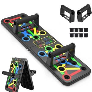 9 in 1 Body Building Push Up Board For Fitness Home Exercise & Body Workout (Pack of 1, Multicolor)