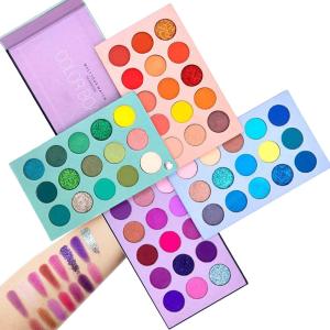 60 Colors Eyeshadow Palette Mattes And Shimmers High Pigmented (Pack of 1).