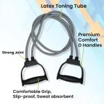 Double Toning Tube Heavy Quality Resistance Tube | Exercise Resistance Band | Stretching Tube ( 1 Piece).