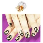 Professional 12 Box Gold Silver Copper Foil Tinfoil Paillette Chip Foil Nail Glitter(Pack of 1).