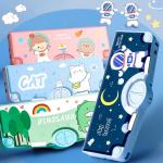Multi-Functional Pencil Box For Kids, Space Pencil Box For Boys & Girls, Magnetic Pencil Box (Pack of 1).