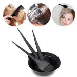 Plastic Hair Dye Brush & Mixing Bowl Hair Coloring Kit (4 Item)