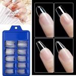 100pcs Transparent Nails and 2 pcs fake nails glue .