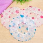 Elastic Shower Cap Waterproof Hair Spa Dye Women Bathing Salon Bathroom Caps, Multi-design(Pack of 4).