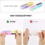 8 Way Nail Buffers Blocks Nail Files for Natural Nails and Acrylic Nails.(Pack of 2).