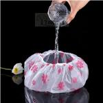 Elastic Shower Cap Waterproof Hair Spa Dye Women Bathing Salon Bathroom Caps, Multi-design(Pack of 4).