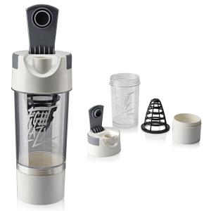 Protein Shaker 100% Leakproof Stylish Protein Shaker Bottle Plastic (Pack of 1)White.