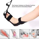 Foot Stretcher Strap for Ankle and Hamstring Muscles | Smart Yoga Straps (Black).