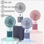 Mini Rechargeable Fan Handheld USB Fan with Brushed Motor, (Pack of 1)White