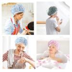 Waterproof Reusable Bathroom Shower Caps For Women For Homes ( Pack of 4).