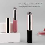Silicone Makeup Brush, Silicone Lip Brush Pack of 1 ) Black.