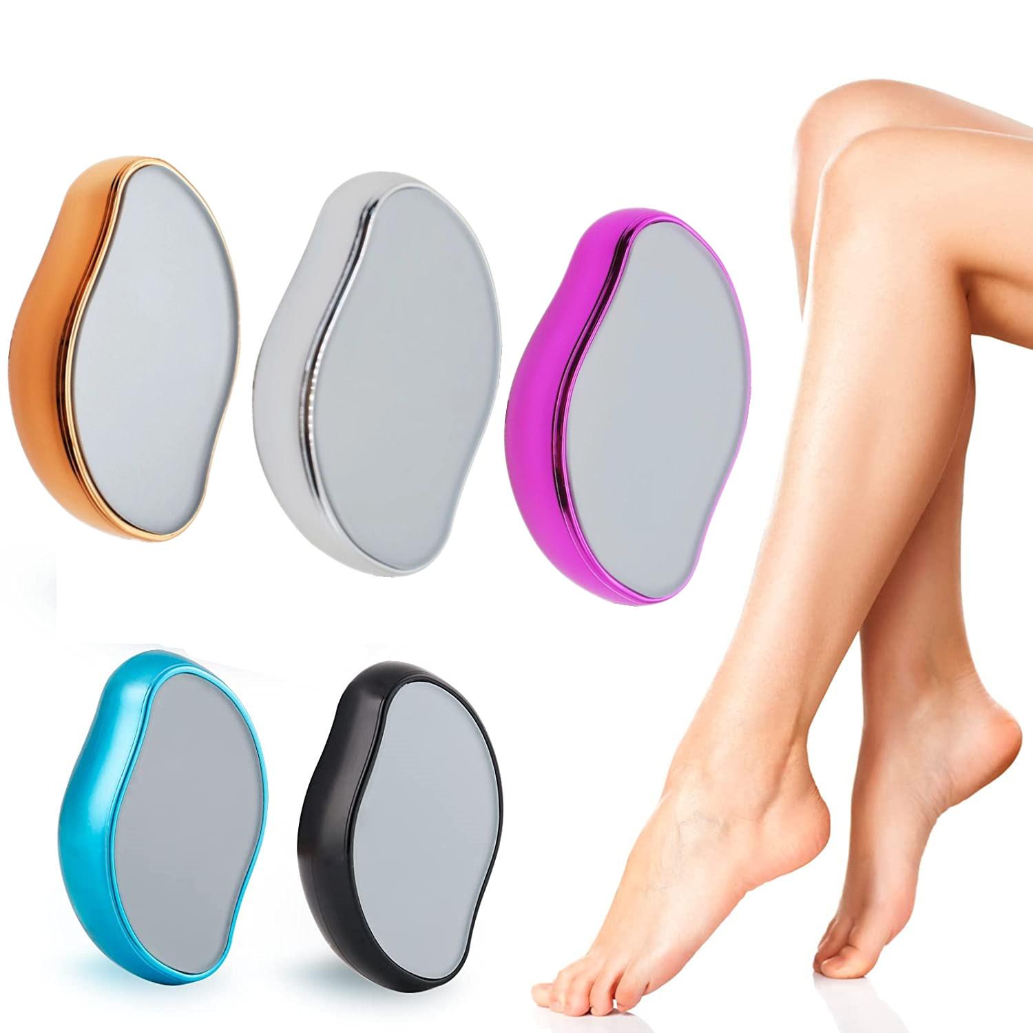 Professional Premium Magic Glass Painless Hair Remover And Exfoliator Tool (Multicolor)