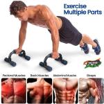 Push Up Bars Stand with Foam Grip Handle for Chest Press, Home Gym Fitness Exercise(Multicolor). 1 Pair.