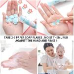 flower soap Paper Soap Strips for Travel (Pack of 2)