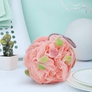 Sponge – Premium Round Loofah Body Wash Puff and Shower Scrubber (Pack of 1)