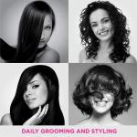 ail Comb For Women Hair Styling/Steel Tail Pin Comb Steel Pintail (Black).