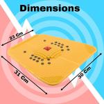Acupressure Power Mat 2000 New Blood Circulation| Foot Massager (Yellow) 1 Piece