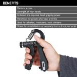 Hand Gripper 5 to 60 kg I Adjustable Hand Grip with count I Exercise Gripper I hand gripper(Pack of 1).