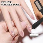 Gel Nail Polish Magnet, 5-in-1 Cross Shaped Cats Eye Gel Nail Polish(Pack of 1).