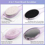 Foot File Callus Remover - 4 in 1 Feet Pedicure Tools(Pack of 1).Multicolor.