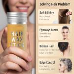 Wax Stick for Hair Styling Wax Stick Non-greasy Styling Wax(Pack of 1).