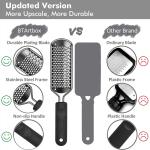 Stainless Steel Rasp Callus Filler Blade Foot Care Foot Scraper (Pack of 1, Black)