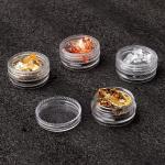 Professional 12 Box Gold Silver Copper Foil Tinfoil Paillette Chip Foil Nail Glitter(Pack of 1).