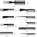Stylish Women Black Plastic Hair Combs Set (10 Piece).