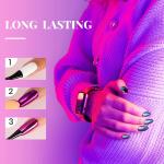 Powder, 2 Jars Nail Art Mirror Glitter Effect Chrome Pigment Powder Dust Gold Silver Chrome Nail Powder with Sponge Applicators