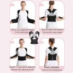 Posture Corrector for Men and Women, Back Brace (Pack of 1).Black