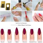 Poly Nail Gel Nail Forms Nail Extension Tips Guide Paper( 100 Sticker Roll) Pack of 1