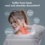 FITNESS Neck And Shoulder Relaxer Cervical Stretcher Neck Traction Device Neck Support (Blue)