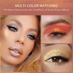 18 Glitter Palette for Stunning Looks Makeup Palette 55 g  (Multicolor)