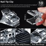 Clips for Poly gel, Nail Extension Gel Quick Building Nail Tips Clip (pack of 10).